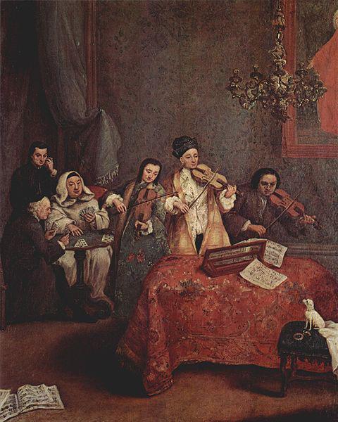 Pietro Longhi Kleines Konzert oil painting image